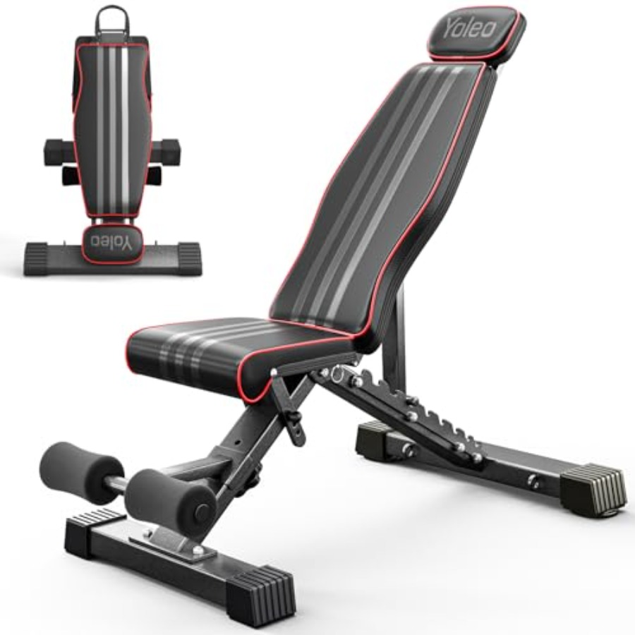 Home Gym Second - Adjustable Weight Bench 827LB Extended 32.3