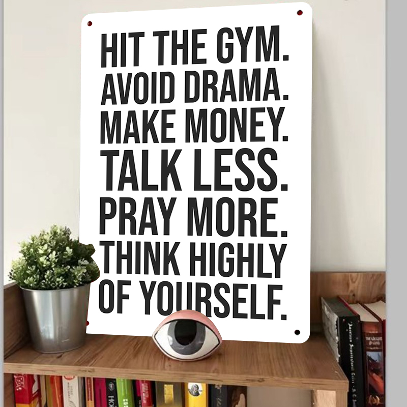 Inspirational Quote Metal Tin  - đánh giá và giá Home Gym Minimalist