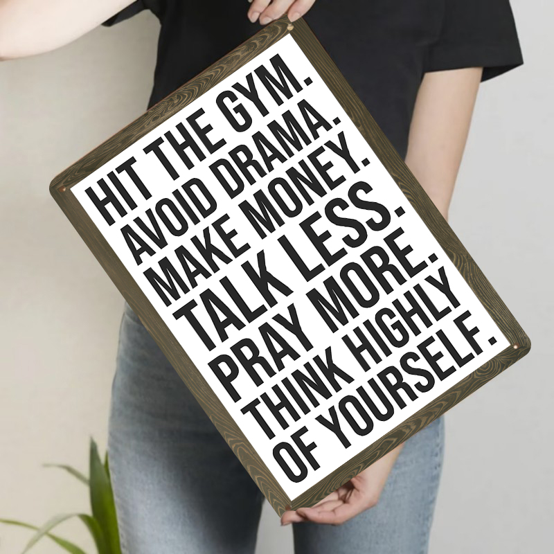Inspirational Quote Metal Tin  - đánh giá và giá Home Gym Minimalist