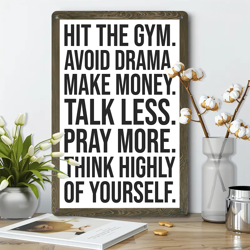 Inspirational Quote Metal Tin  - đánh giá và giá Home Gym Minimalist