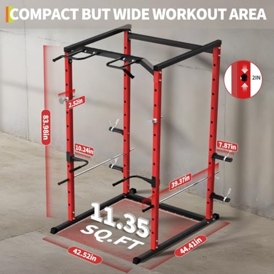 Heavy-Duty Power Cage with Pul - đánh giá và giá Home Gym Power Rack