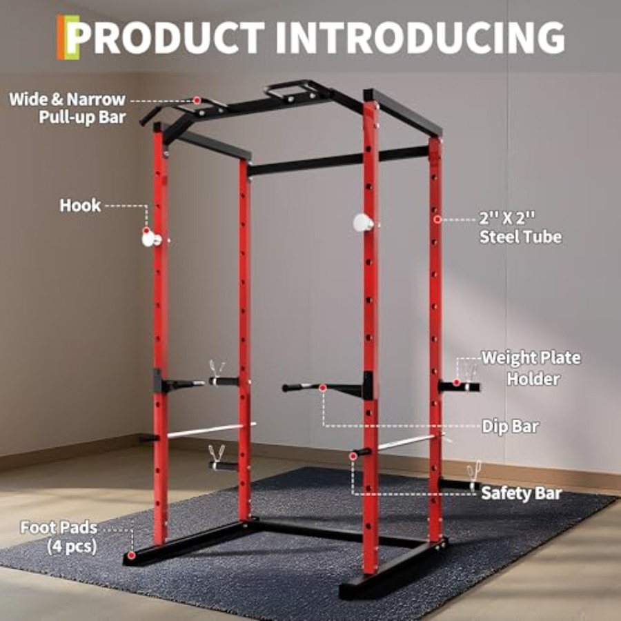 Heavy-Duty Power Cage with Pul - đánh giá và giá Home Gym Power Rack