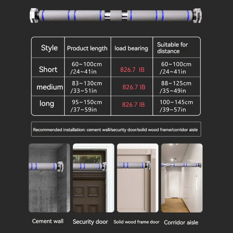 Telescopic Doorway Pull Up Bar - đánh giá và giá Suspension Trainer Door