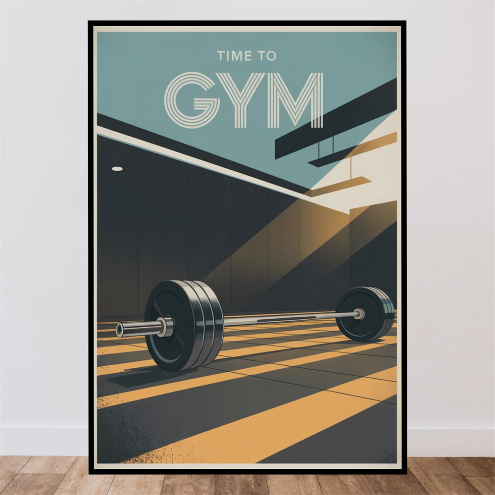 Time To Gym Poster Outdoor Wal - đánh giá và giá Home Gym Minimalist