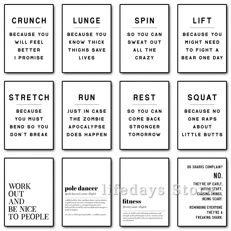 Fitness Work Out Funny Quotes  - đánh giá và giá Home Gym Minimalist