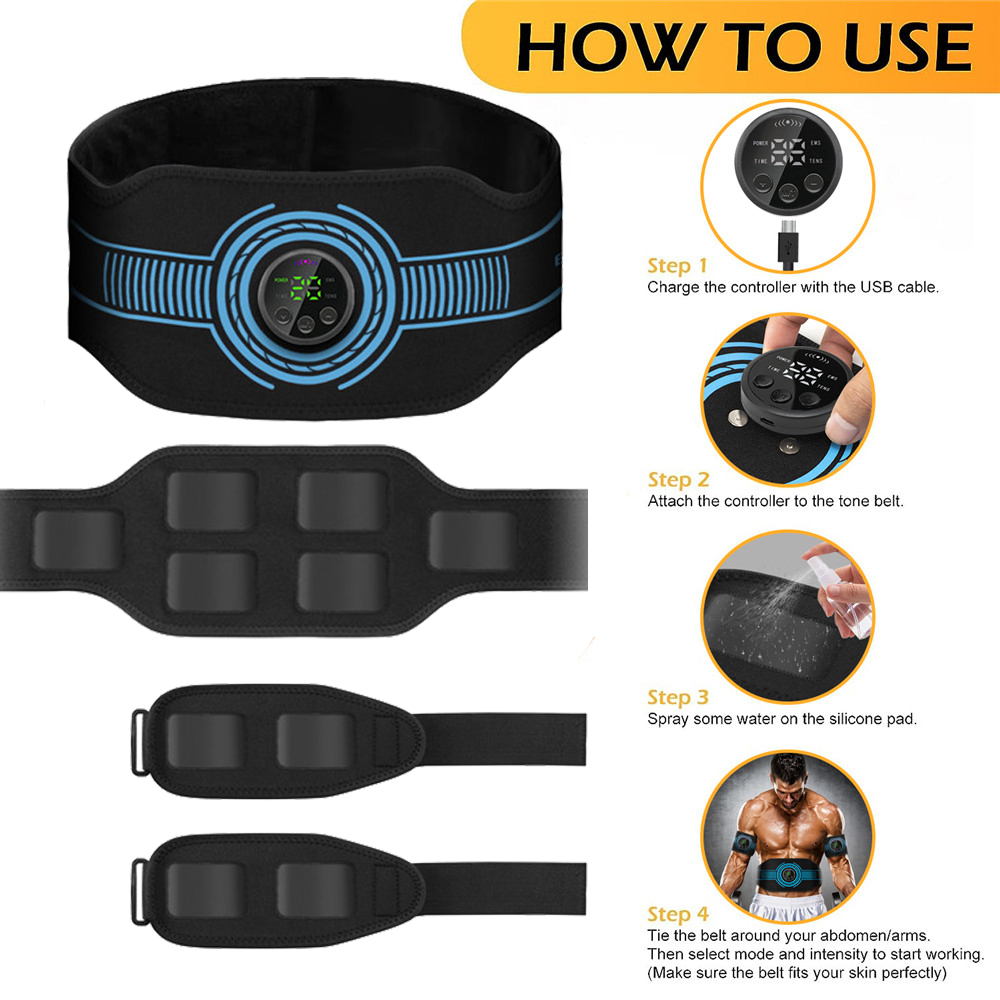 USB Rechargeable Abdominal Mus - đánh giá và giá Home Gym Electric Machine
