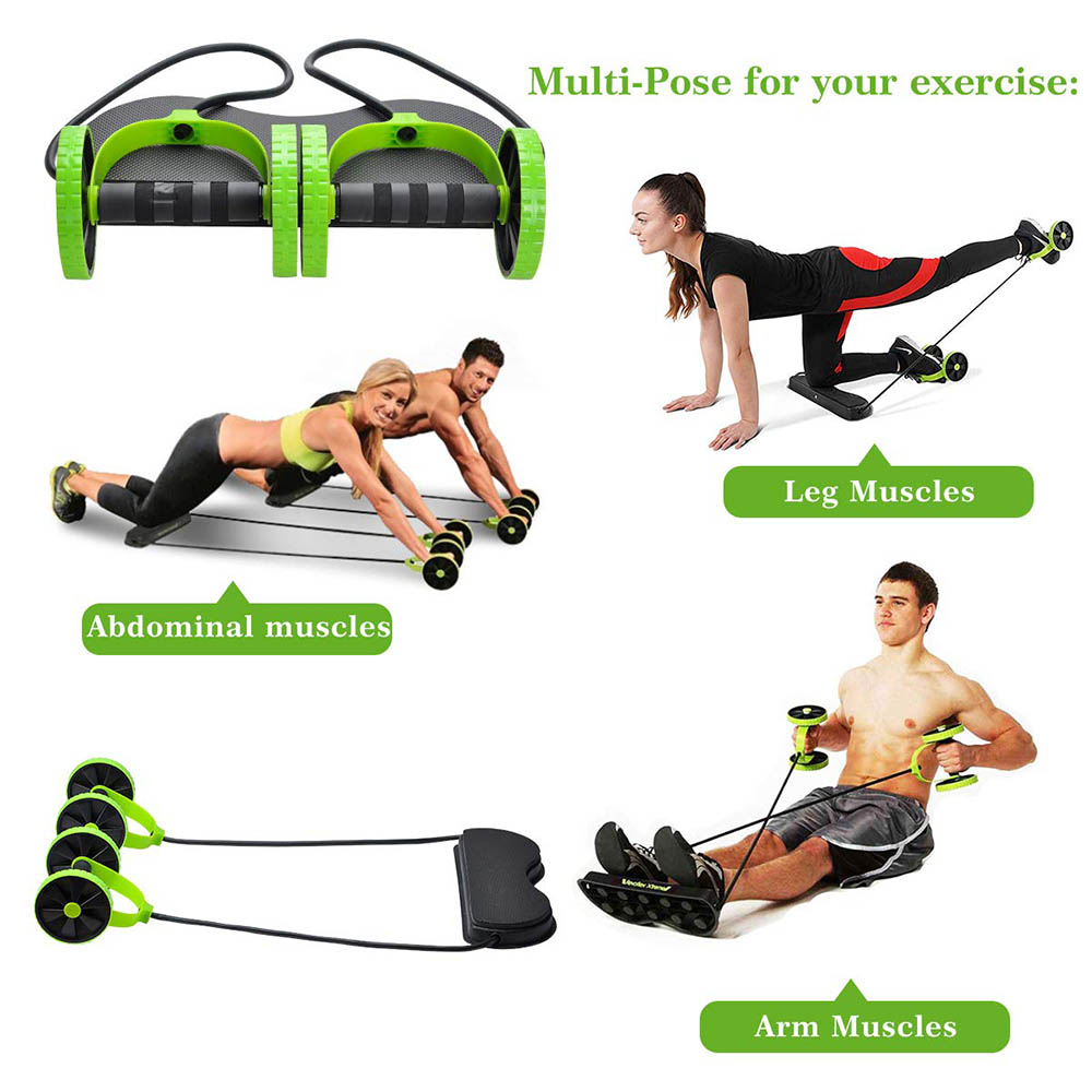 Tập Cơ Bụng Bánh Xe Đôi AB Con - đánh giá và giá Home Gym Second