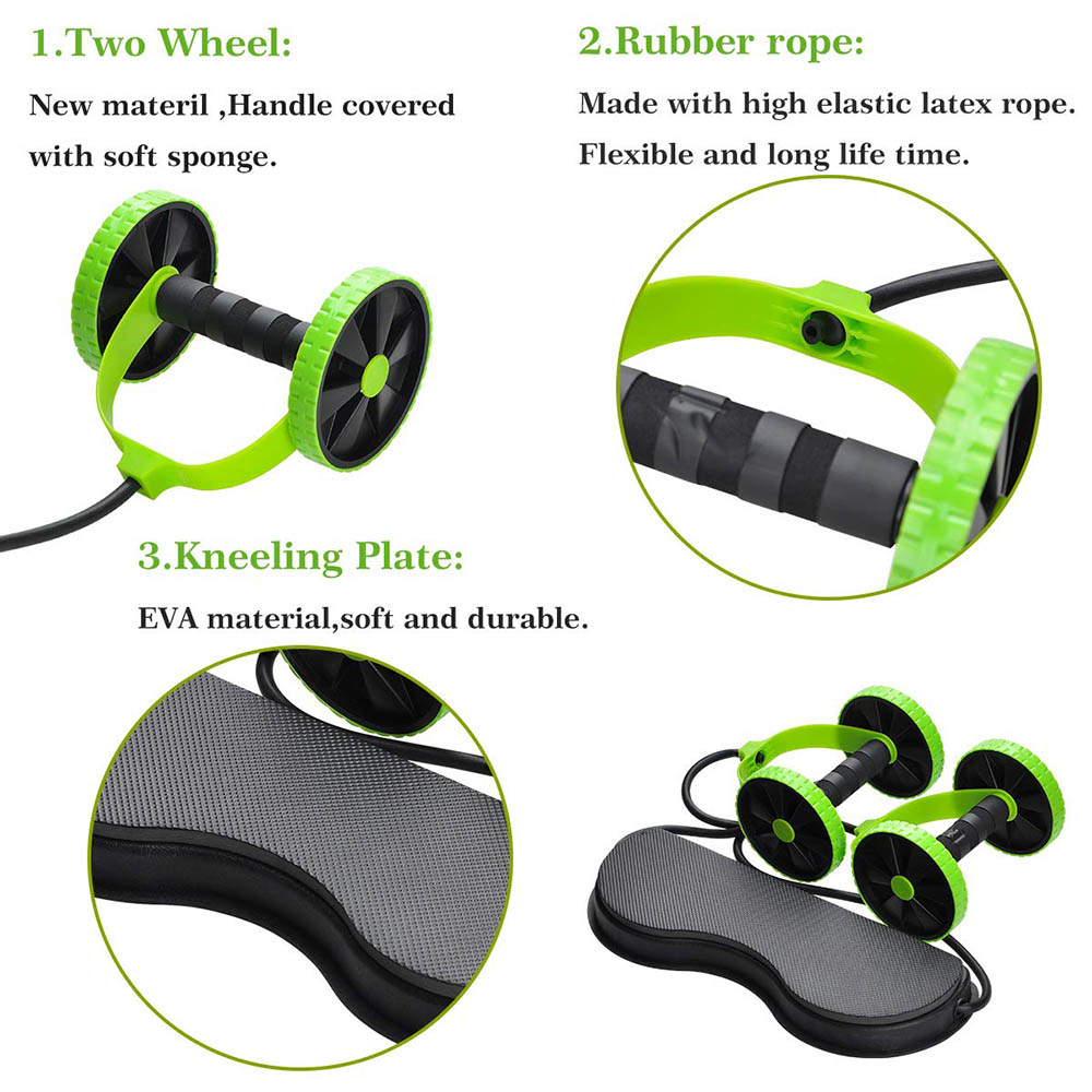 Tập Cơ Bụng Bánh Xe Đôi AB Con - đánh giá và giá Home Gym Second