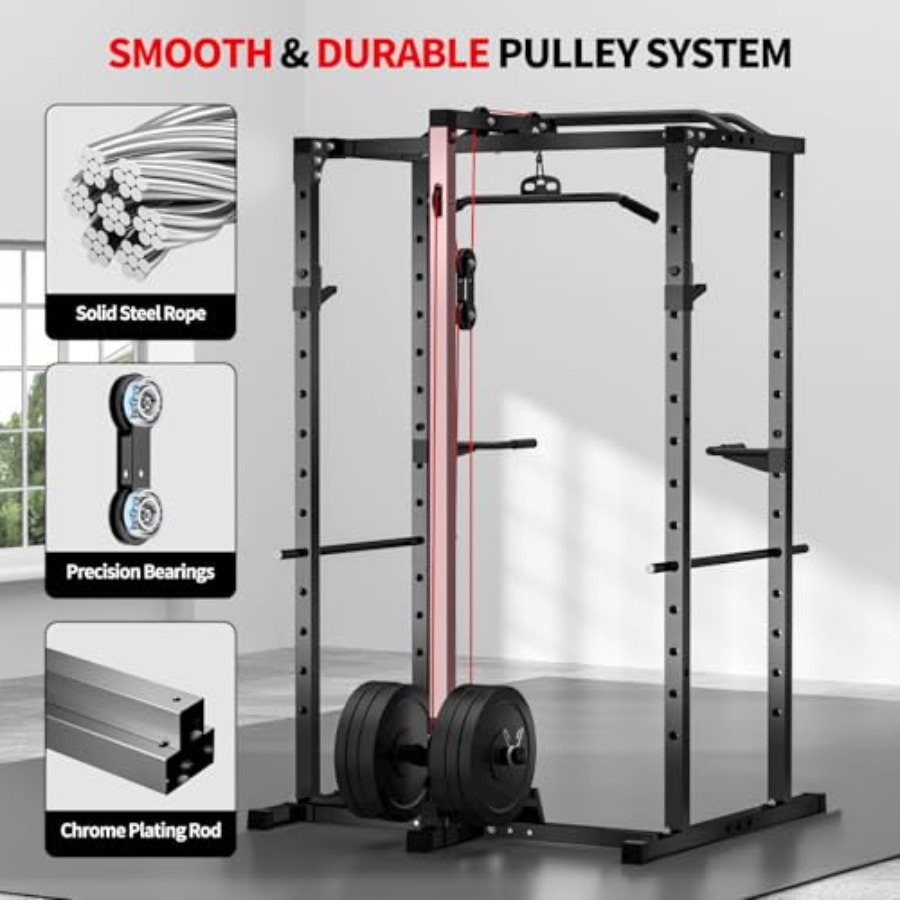Home gym power rack with LAT p - đánh giá và giá Home Gym Power Rack