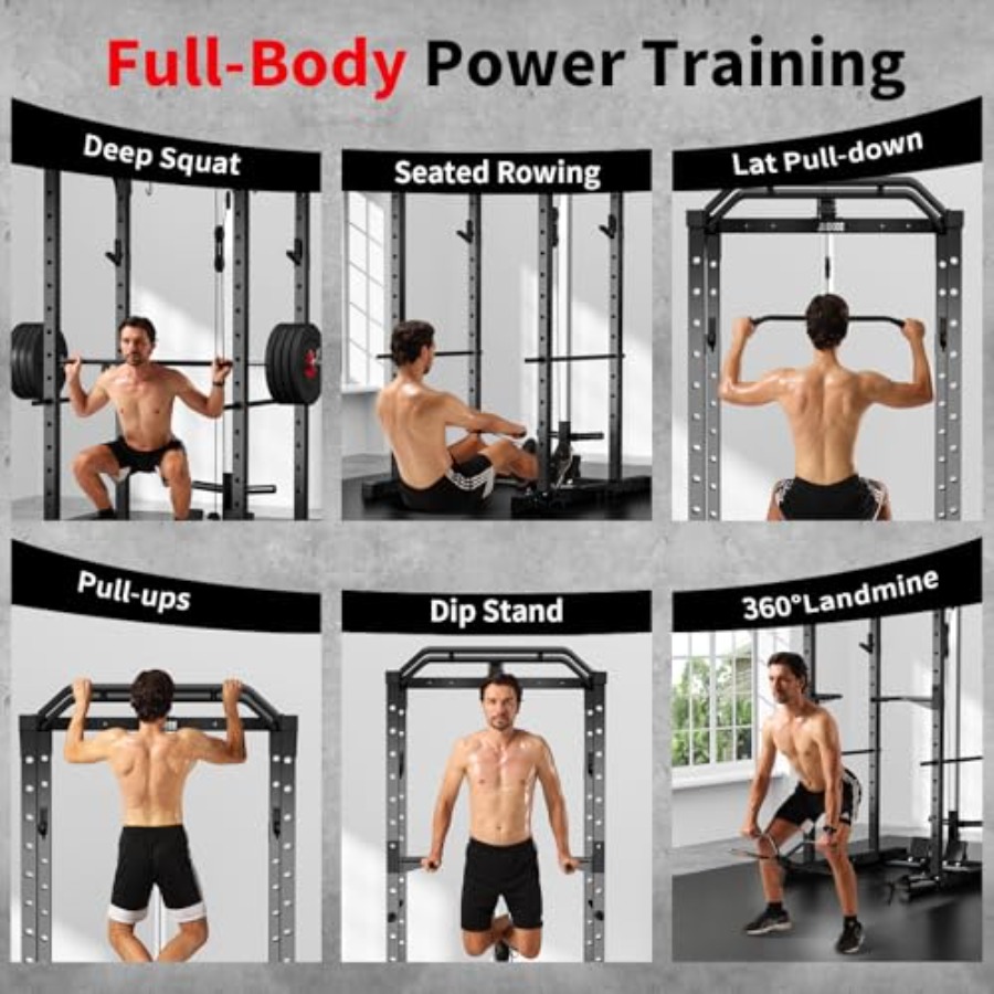 Home gym power rack with LAT p - đánh giá và giá Home Gym Power Rack