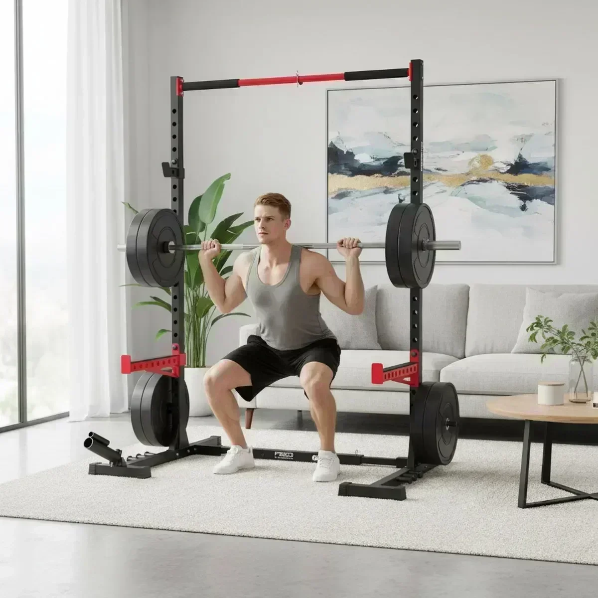 Adjustable Home Gym Squat Rack - đánh giá và giá Home Gym Power Rack
