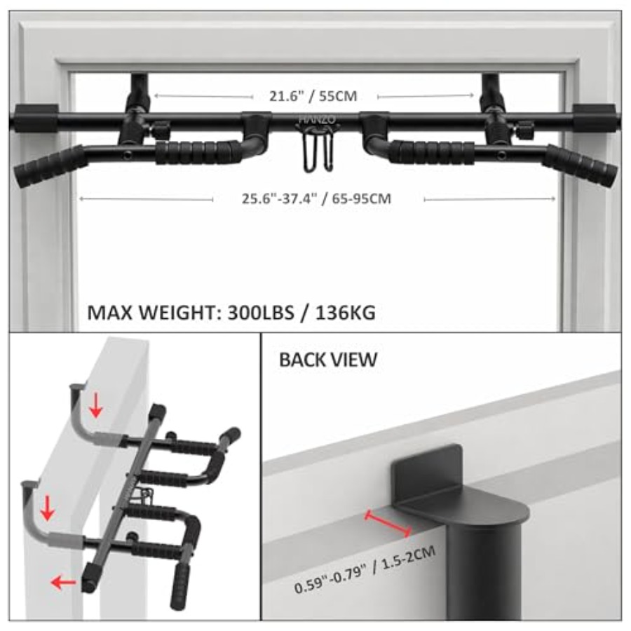 Doorway Pull Up Bar Set with S - đánh giá và giá Home Gym Multi
