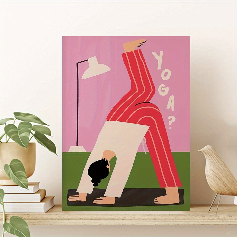 Yoga Downward Dog Canvas Print - đánh giá và giá Home Gym Minimalist