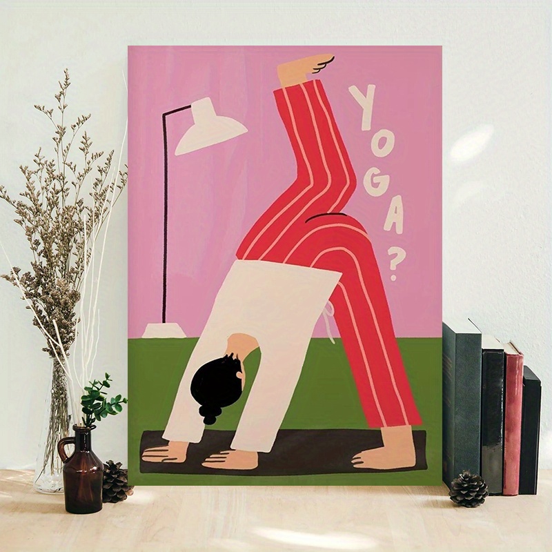 Yoga Downward Dog Canvas Print - đánh giá và giá Home Gym Minimalist