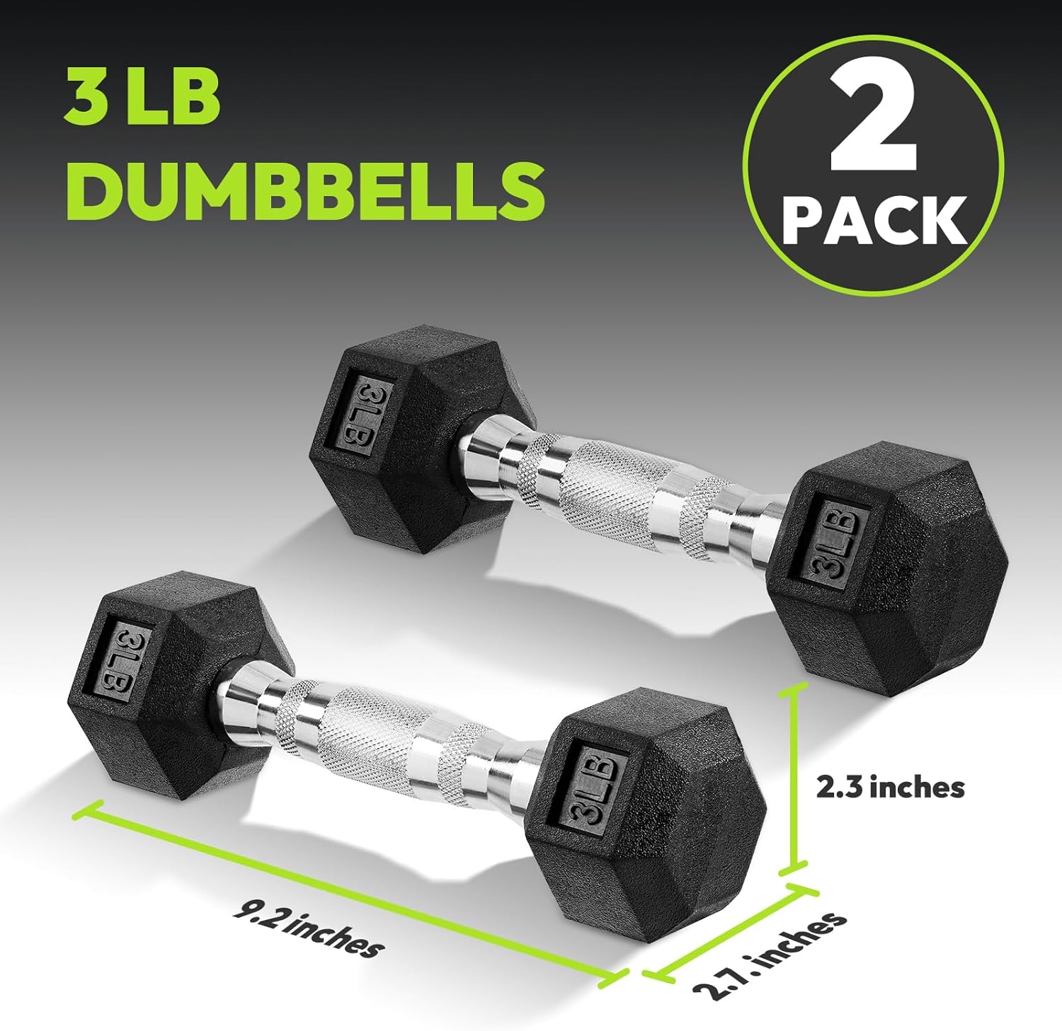 Hex Dumbbell Set 2.5-65 lb Rub - đánh giá và giá Hex Dumbbell Set