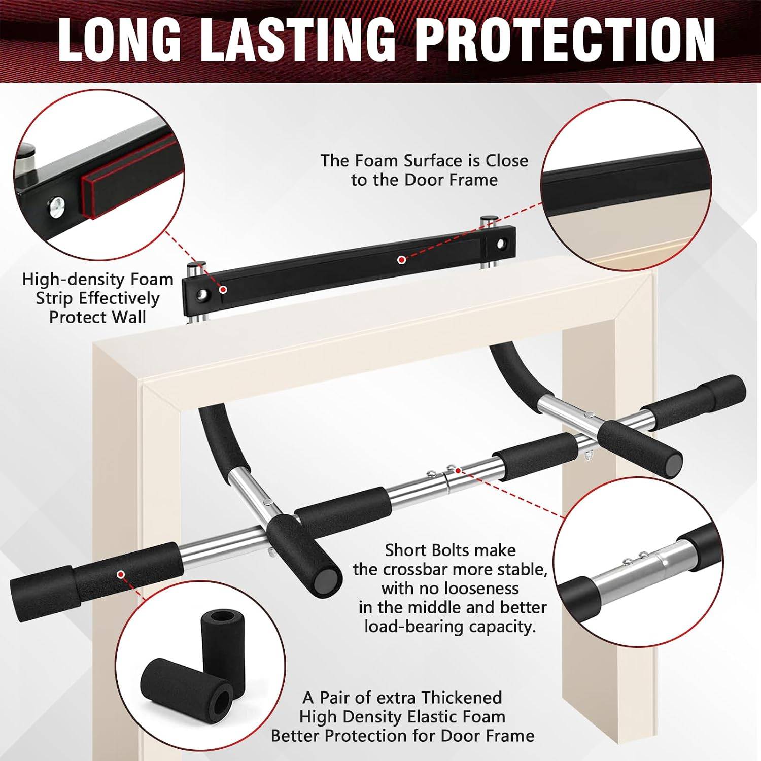 Adjustable Chin Up Bar Exercis - đánh giá và giá Suspension Trainer Door