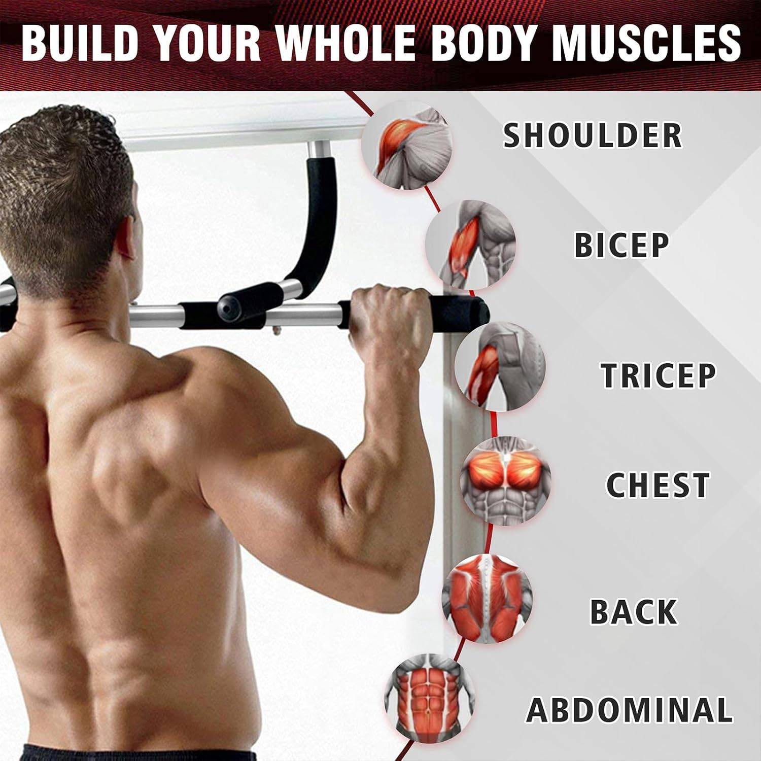 Adjustable Chin Up Bar Exercis - đánh giá và giá Suspension Trainer Door
