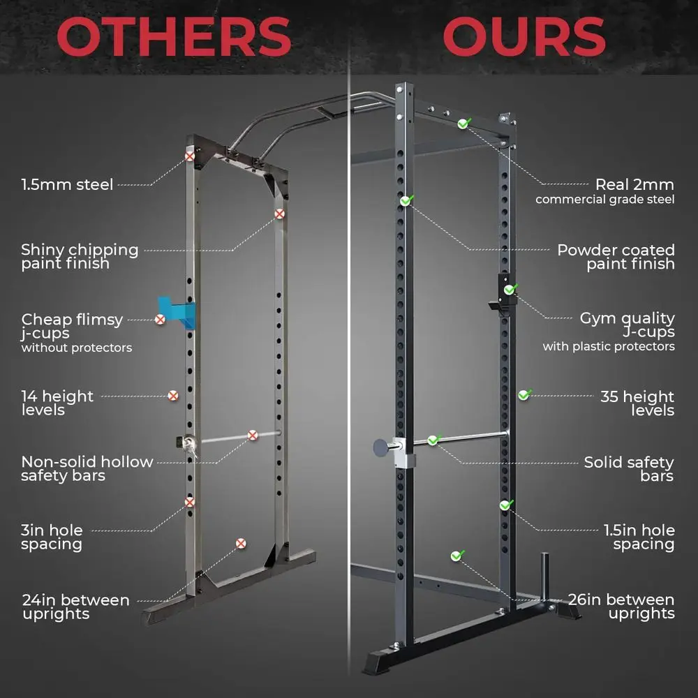 Multi-Function Squat Rack with - đánh giá và giá Home Gym Power Rack